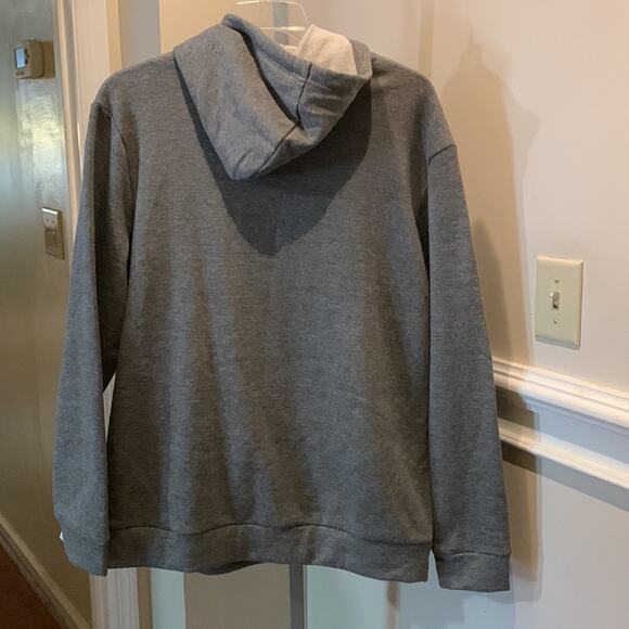 Gray Adidas Men’s drawstring golf Hoodie XL with through pockets - Picture 3 of 5